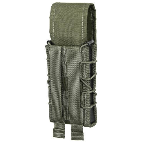 Single Rifle Magazine Pouch + Flap Olive